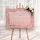 Rose Gold Wedding Seating Plan Sign