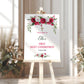 First Holy Communion Welcome Sign Cerise/Red Rose