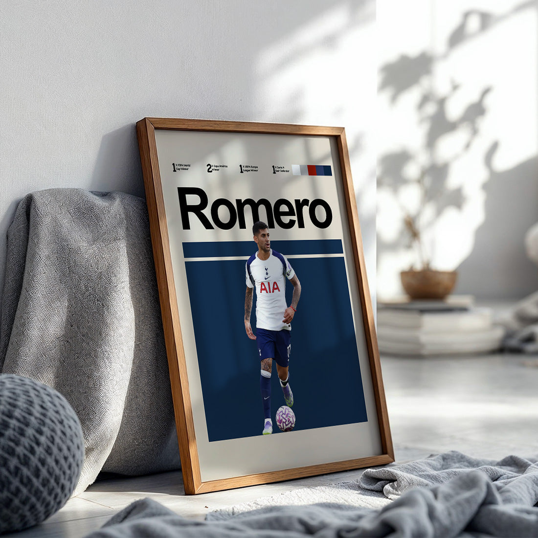 Tottenham - Cristian Romero Poster