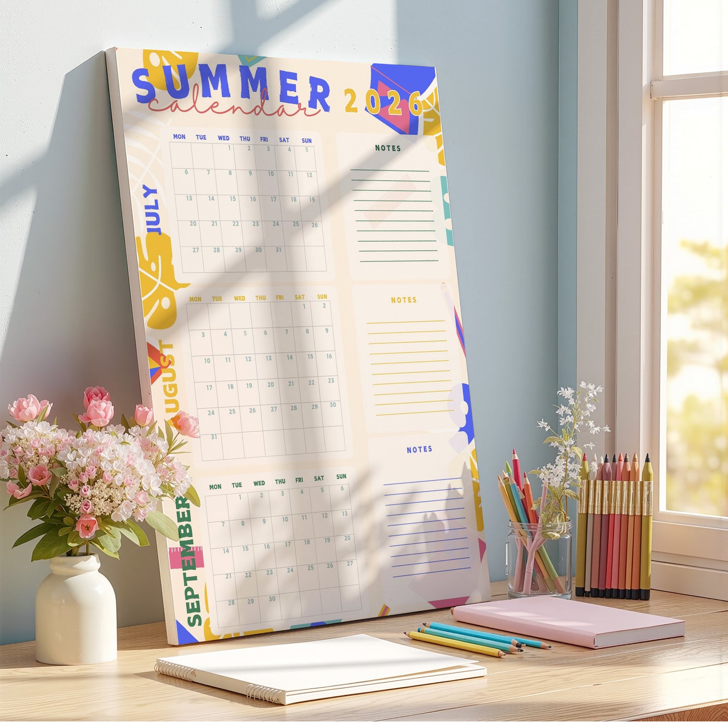 Summer Wall Calendar