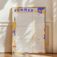 Summer Wall Calendar