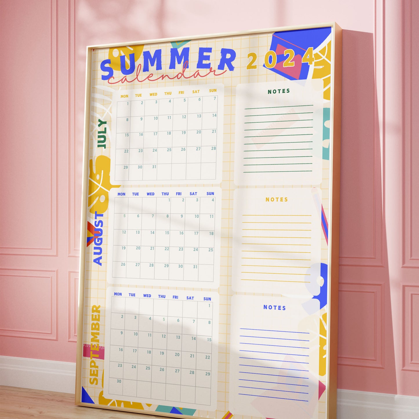 Summer Wall Calendar