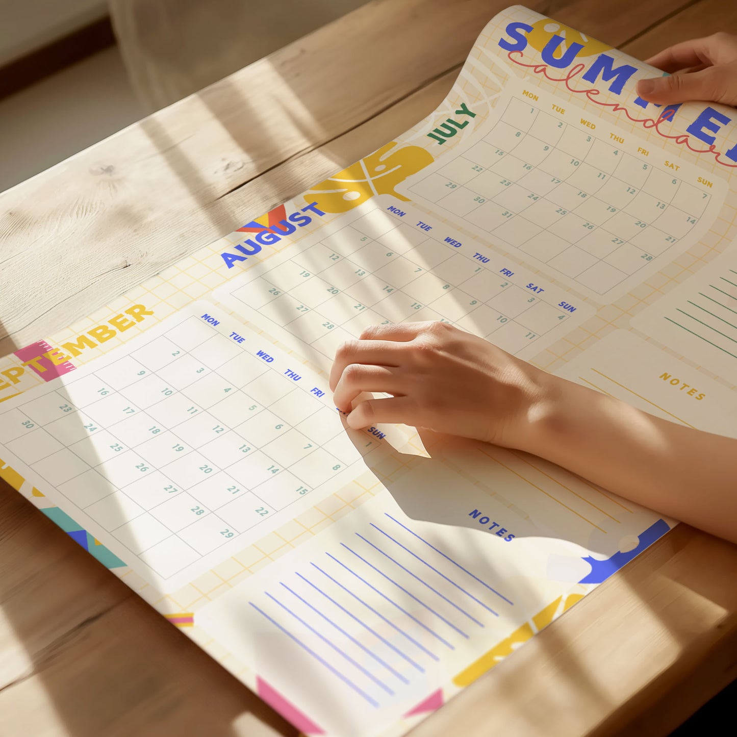 Summer Wall Calendar