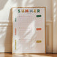 Summer Holiday Wall Calendar