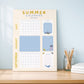 Pastel Blue Summer Holiday Planner