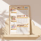 Retro Summer Wall Planner