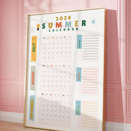 Fun Summer Wall Calendar