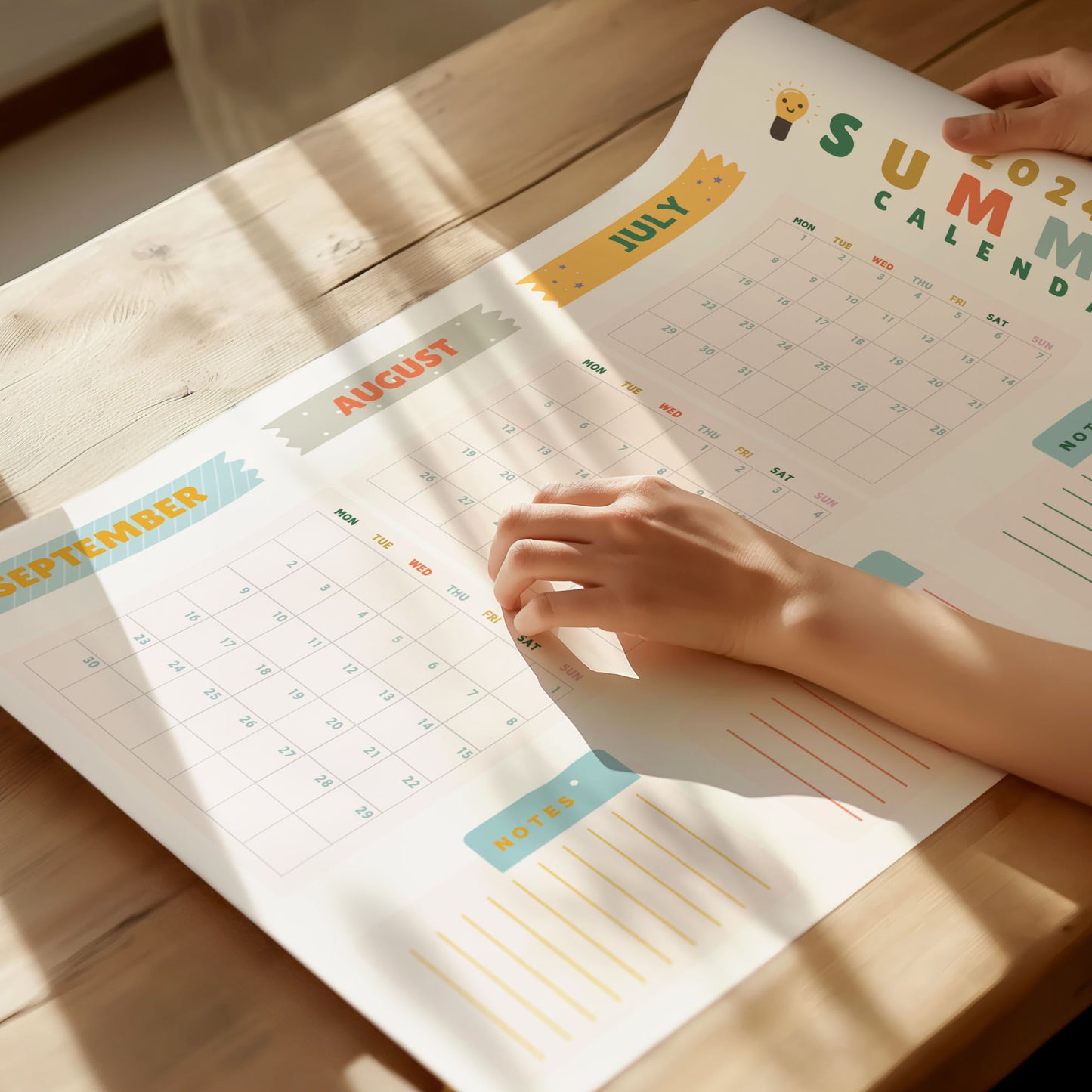 Fun Summer Wall Calendar