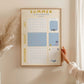 Pastel Blue Summer Holiday Planner