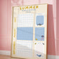 Pastel Blue Summer Holiday Planner