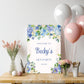 Light Blue Floral Hen Party Welcome Sign