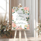 Blush Floral Wedding Party Welcome Sign, Wedding Welcome Sign, Peach Floral Welcome Sign, Wedding Party Sign, Botanical Ceremony Decor