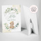 Baby Bear Eucalyptus Baby Shower Sign