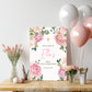 Pink Roses First Holy Communion Welcome Sign