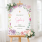 Pink Pastel 1st Holy Communion Welcome Sign