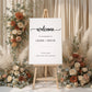 Monochrome Wedding Welcome Sign