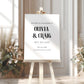 Bold White Wedding Sign