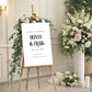 Bold White Wedding Sign