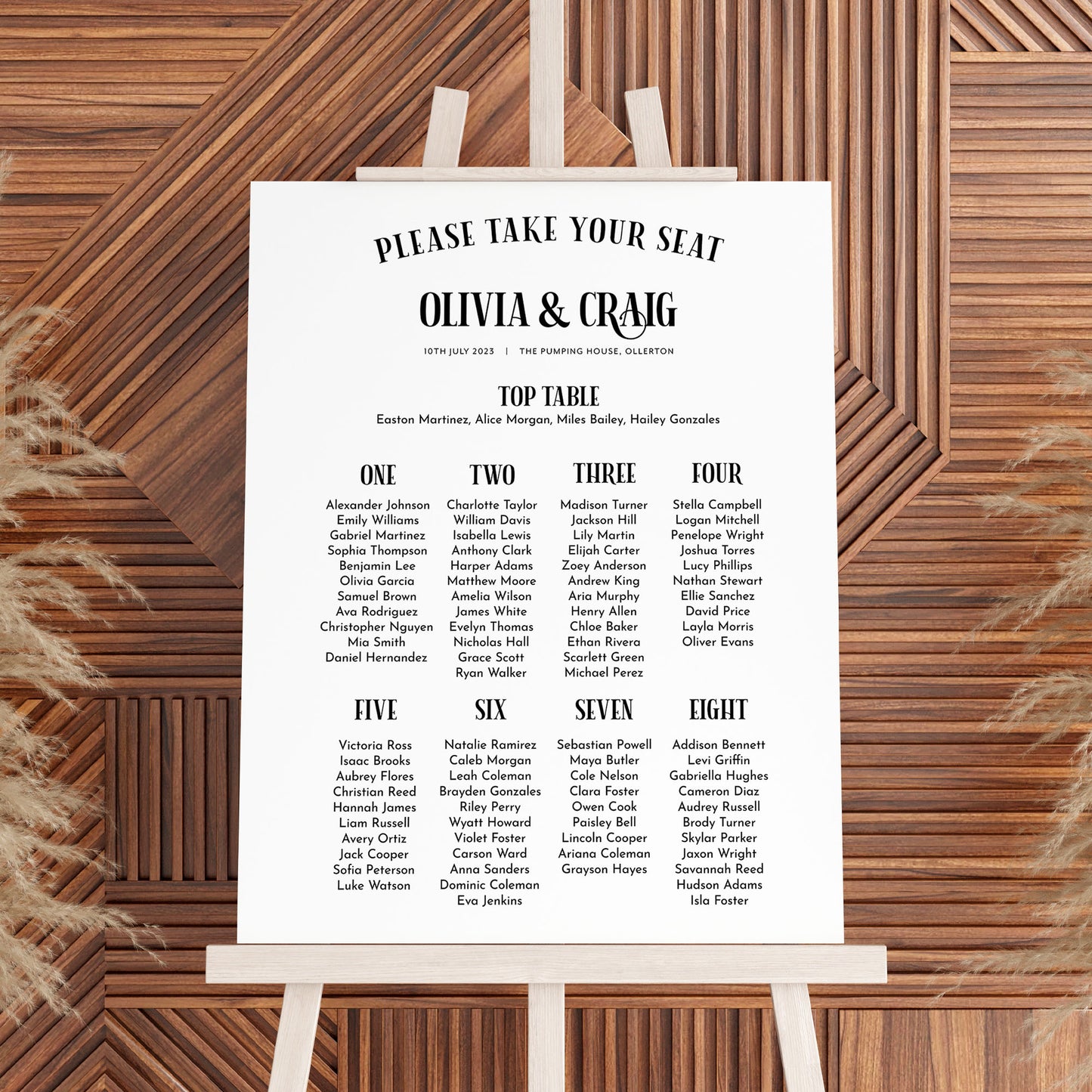 Wedding Seating Plan