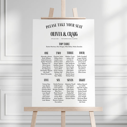 Wedding Seating Plan