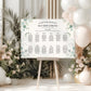 Eucalyptus Wedding Seating Plan Sign
