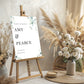 Eucalyptus Wedding Welcome Sign