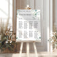 Eucalyptus Wedding Seating Plan Sign
