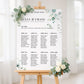 Eucalyptus Wedding Seating Plan Sign