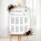 Eucalyptus Wedding Seating Plan Sign