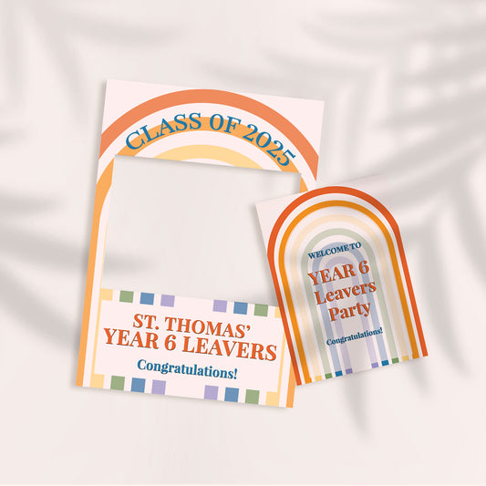 Rainbow School Leavers Party Selfie Frame