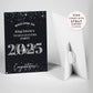 Black and Silver School Leavers Party Selfie Frame