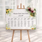 Sunflower Wedding Seating Plan Sign