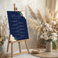 Navy Wedding Order of the Day Sign