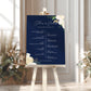 Navy Wedding Order of the Day Sign
