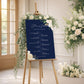 Navy Wedding Order of the Day Sign