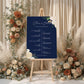 Navy Wedding Order of the Day Sign