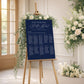 Navy Wedding Table Plan