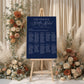 Navy Wedding Table Plan