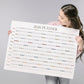Simple 2026 Annual Wall Calendar, A1