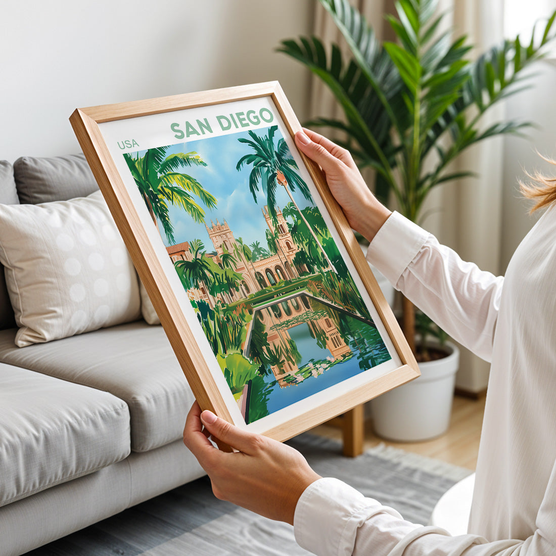 San Diego, California Poster – Balboa Park