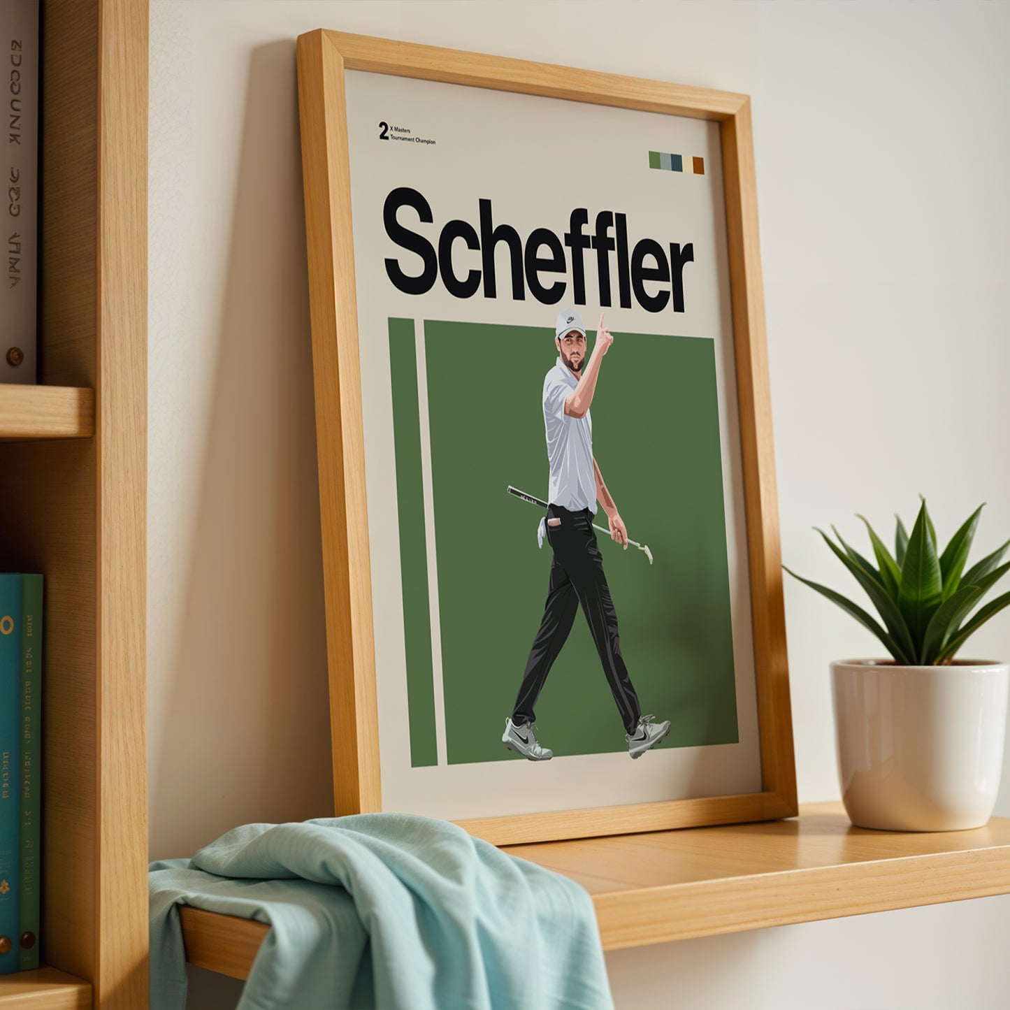 Scottie Scheffler Golf Poster