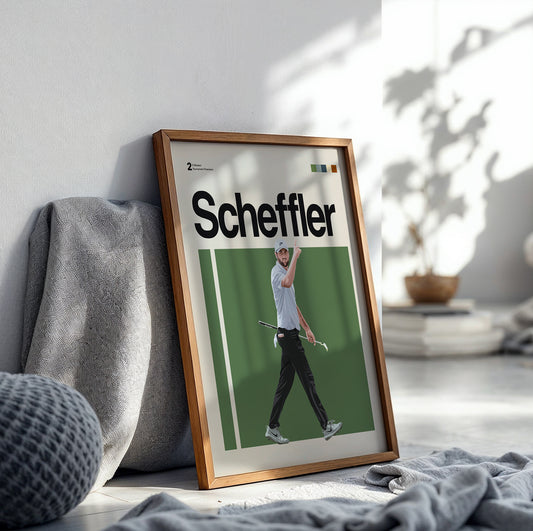 Scottie Scheffler Golf Poster
