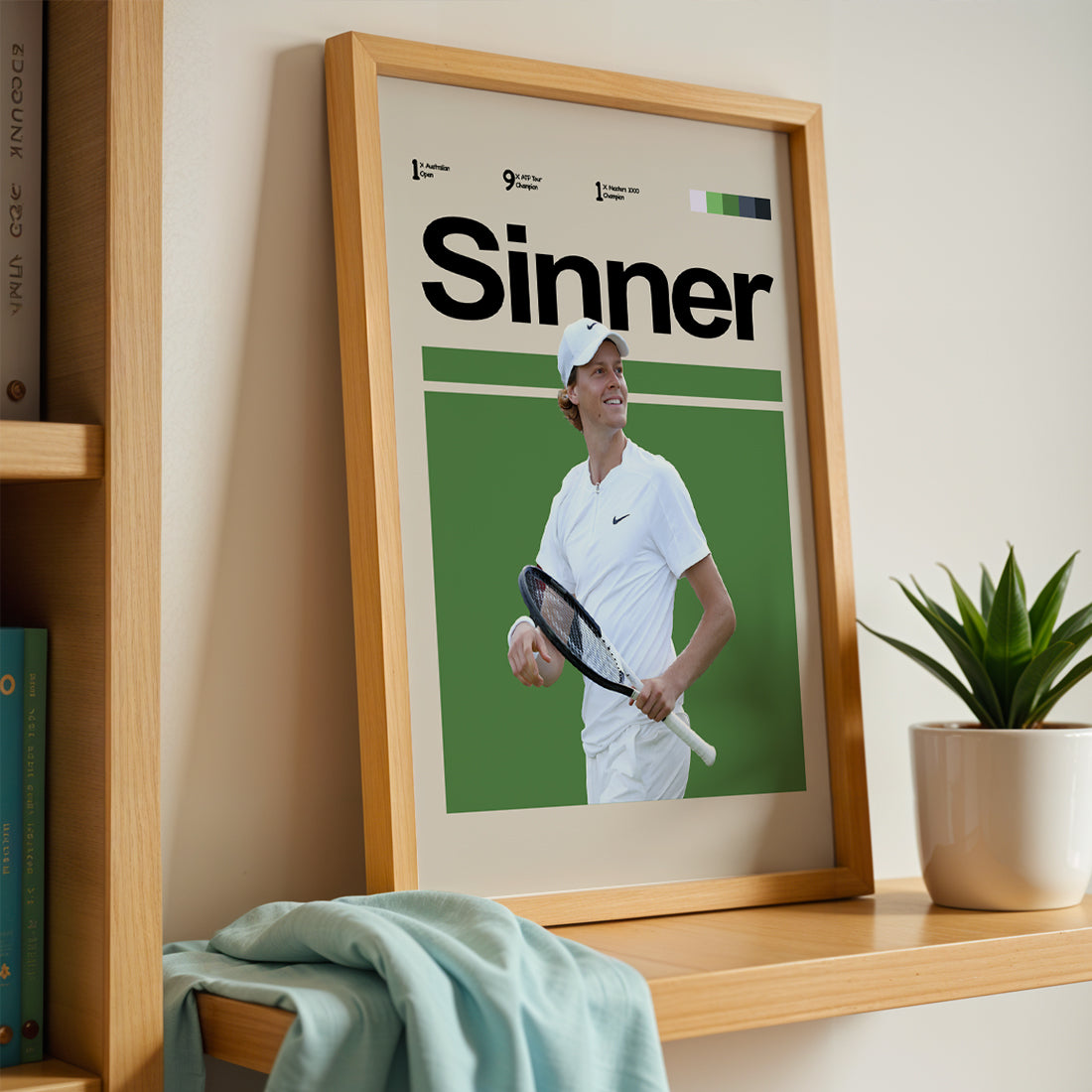 Jannik Sinner Tennis Poster
