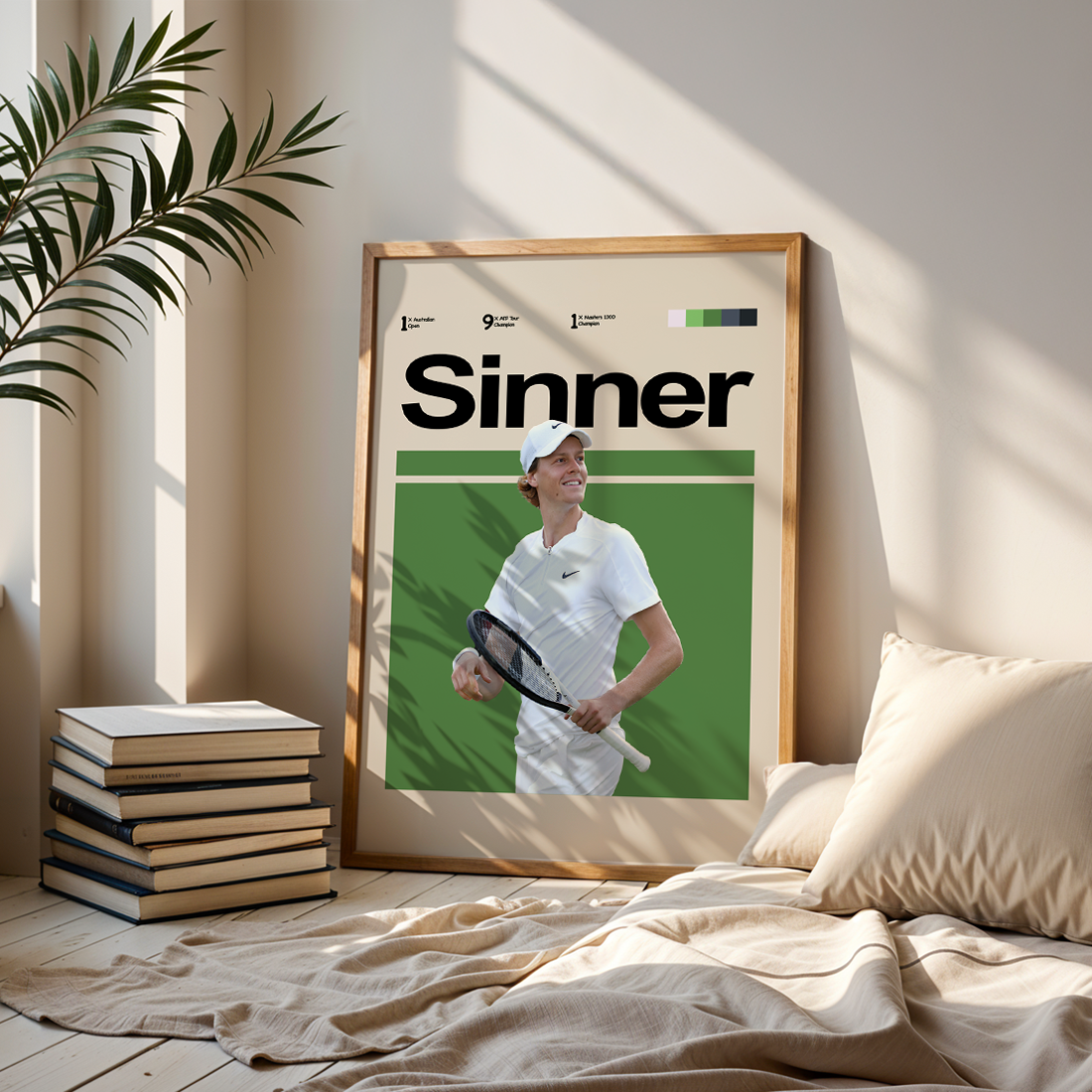Jannik Sinner Tennis Poster