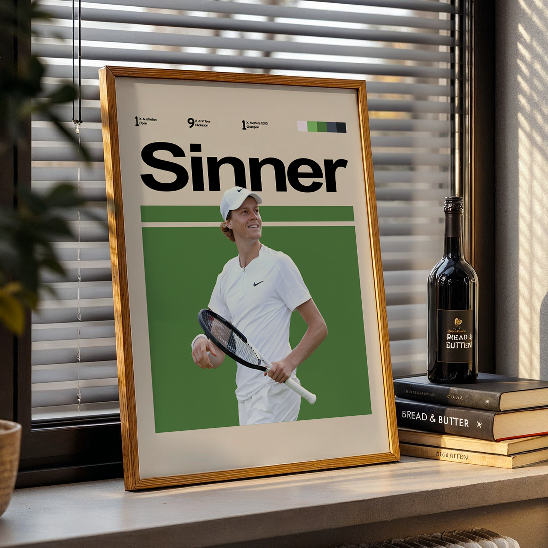Jannik Sinner Tennis Poster