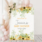 Sunflower Baby Shower Sign