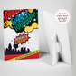 Personalised Superhero Birthday Sign