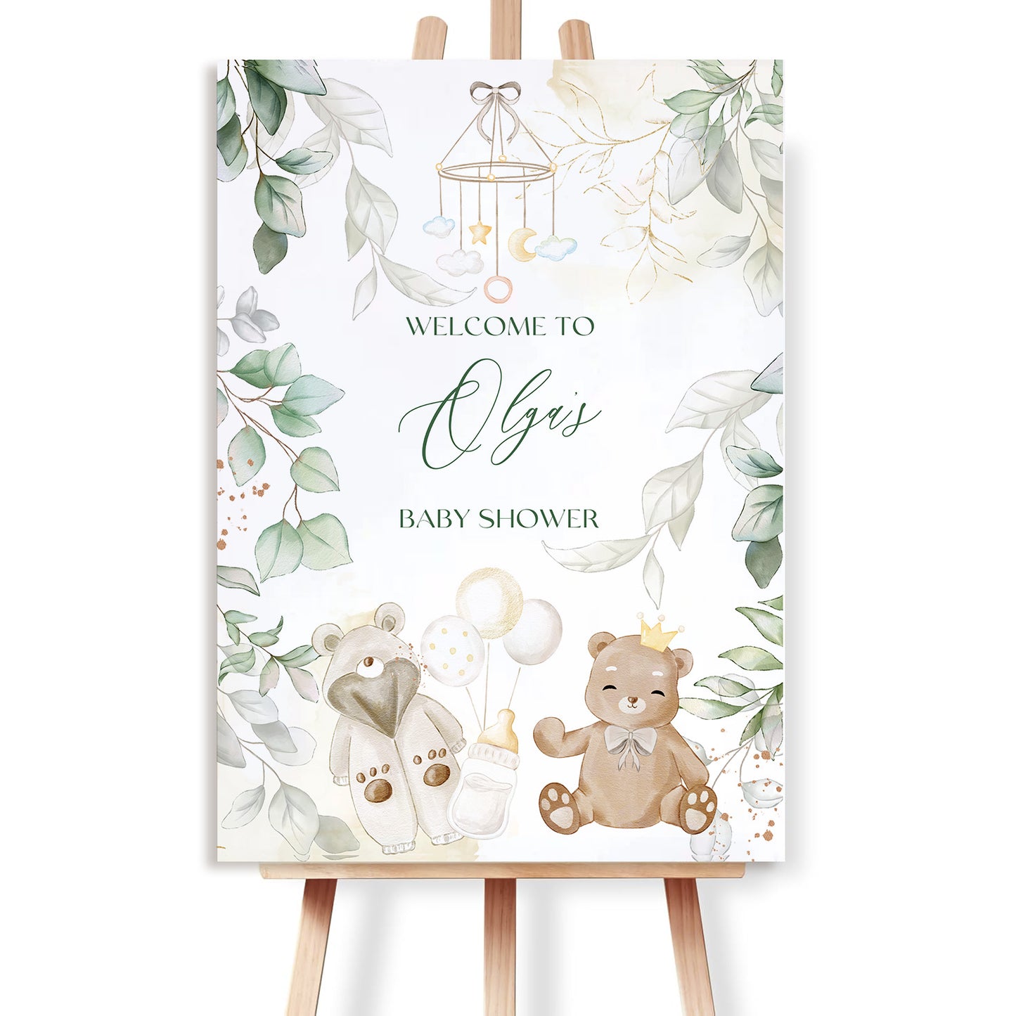 Teddy Bear Baby Shower Sign