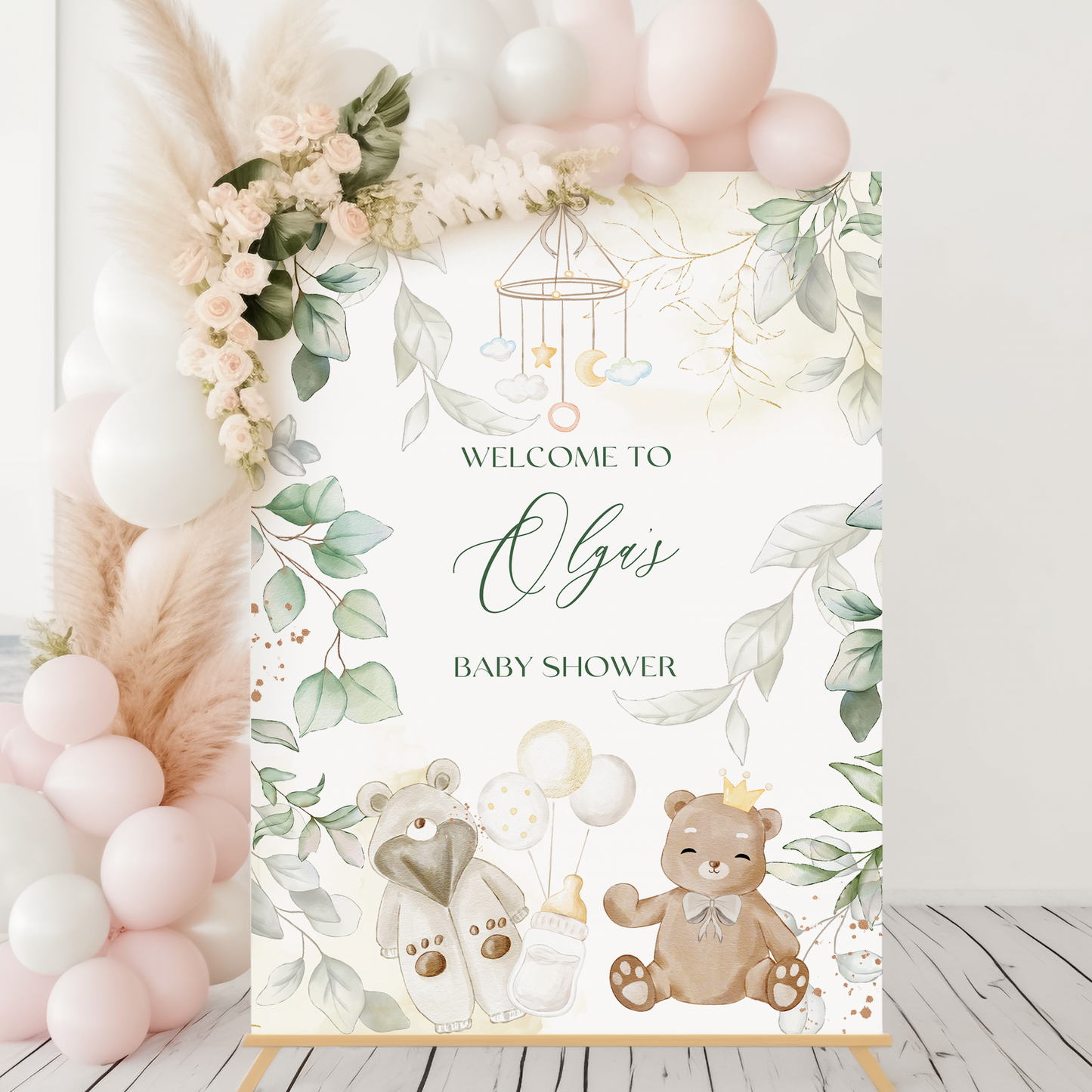 Teddy Bear Baby Shower Sign