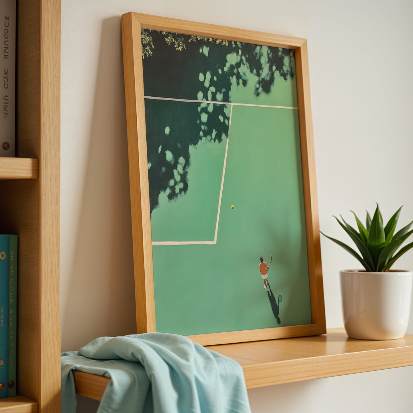 Minimalist Tennis Court Poster